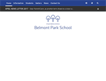 Tablet Screenshot of belmontparkschool.com